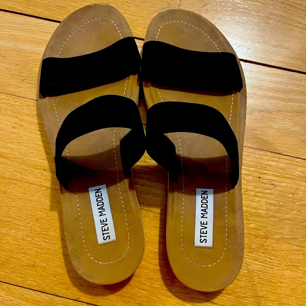 Steve Madden textile strap sandals